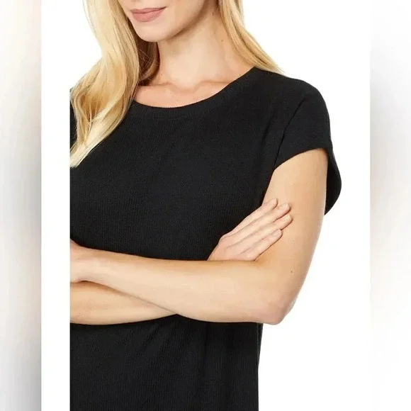 Madewell Ribbed Shoulder Tee Dress
